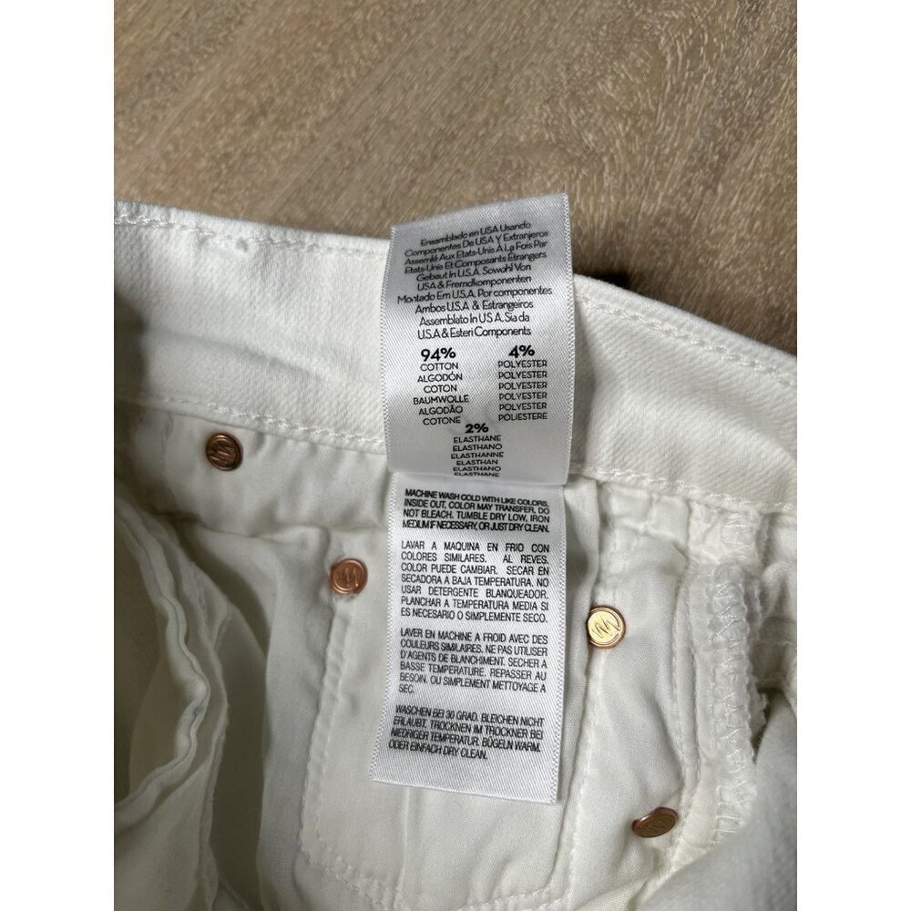 MOTHER The Insider Crop Step Fray in Fairest of Them All White Size 26 - Picture 8 of 12
